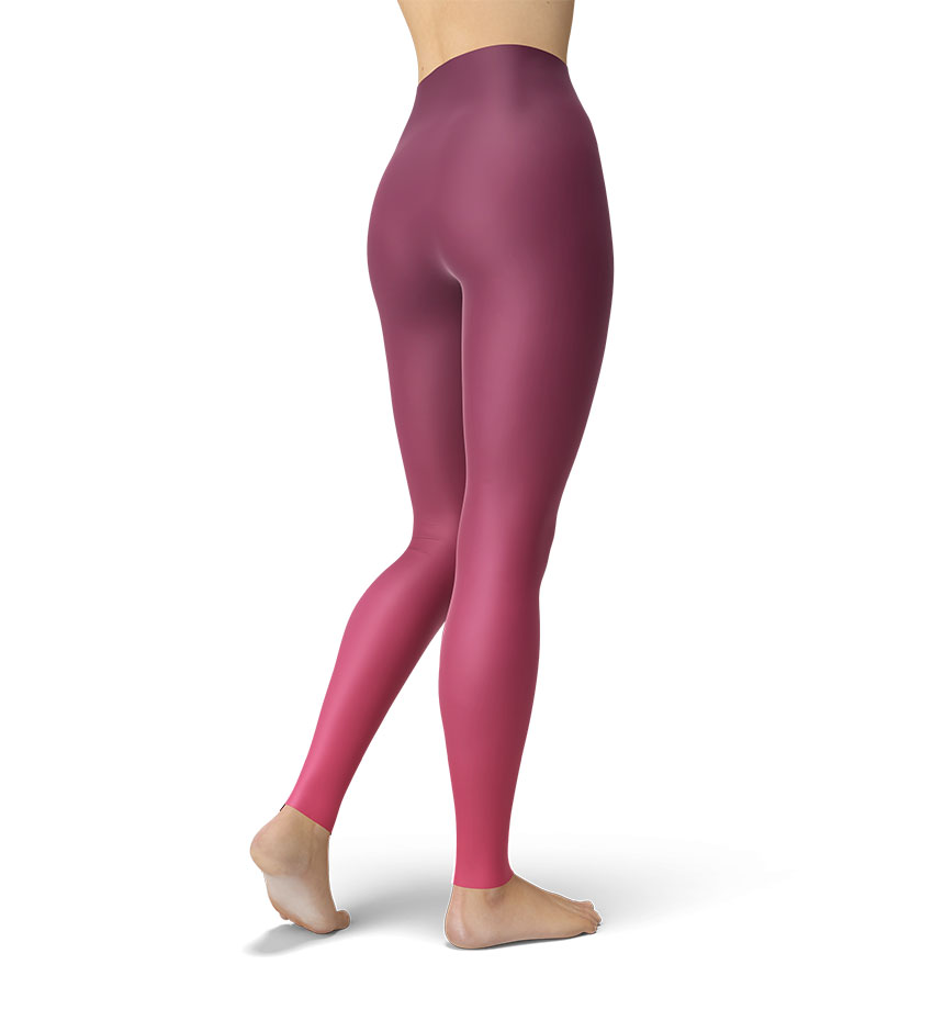 Plum Blush Yoga Pants Action Curves