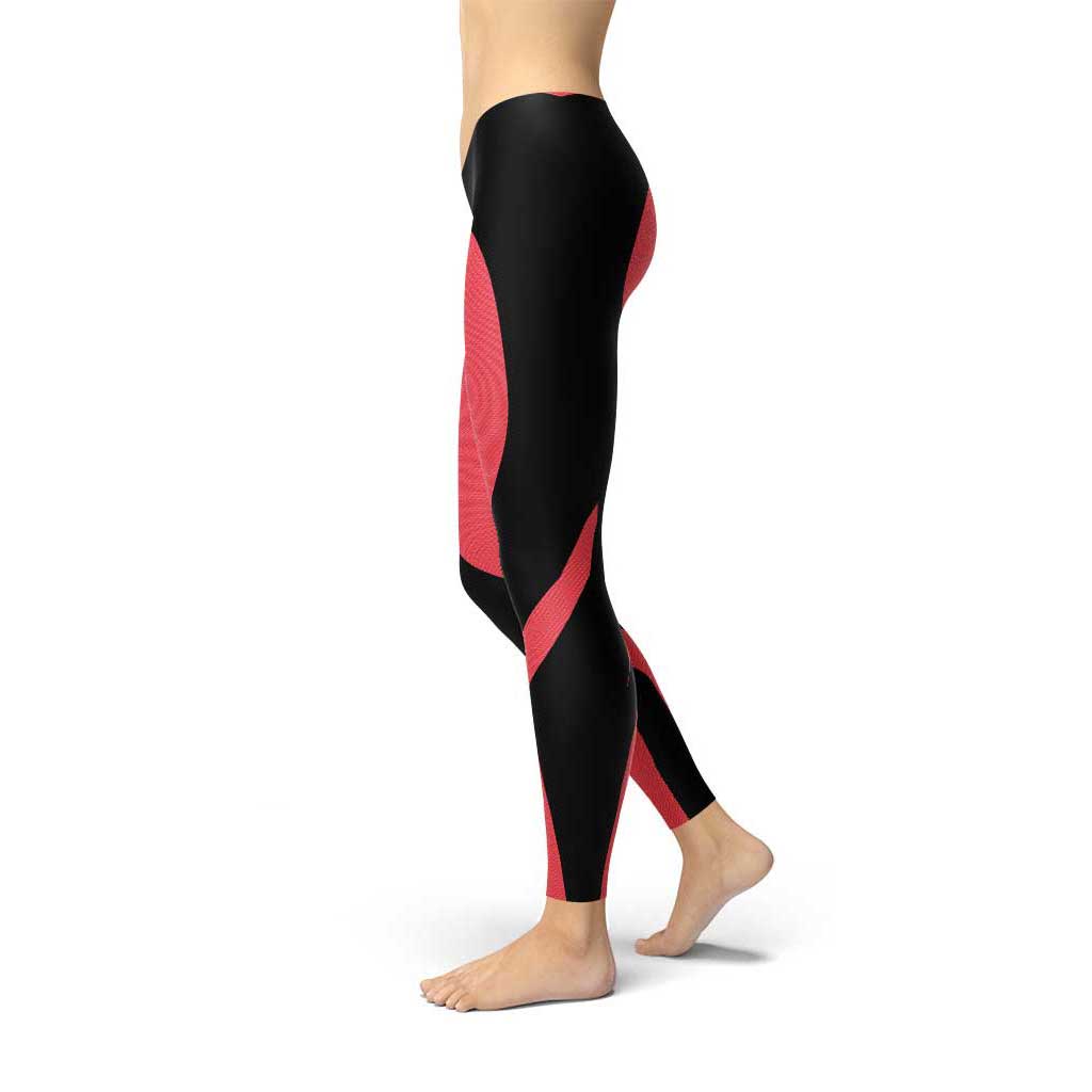 Hearts on Hearts Red Leggings main image 1
